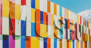 Using Emotional Branding To Market Your Museum View of a multicolor sign that says "Museum."