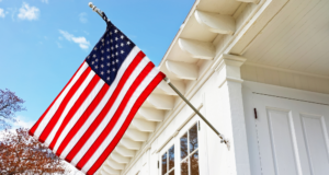 Celebrating 250: Creative Inspiration for U.S. Semiquincentennial Museum Programs American Flag on Sandy Hook Light House Museum