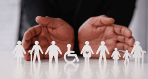 April 28 | Webinar: Creating an Accessible Museum Environment A row of paper cutouts depicting a diverse collection of people