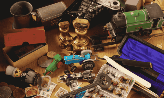 Deaccessioning History Collections webinar An assortment of collected historical items on a table