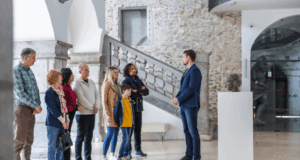 On the Hostility Museum Educators Face group of people on a museum tour