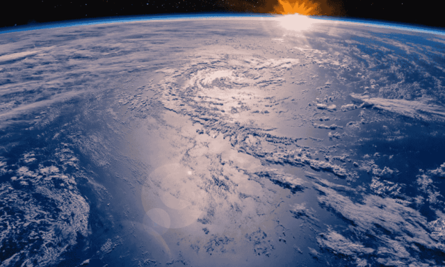 view of Earth from space