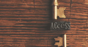 October 6 | Evaluating Accessibility in Museums: From Stories to Ongoing Practice two keys on a table with the word "access" in between them