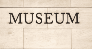 2025 Annual Snapshot of US Museums Letters on a wall spelling out museum