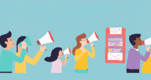 January 15 | Building Powerful Museum Advocacy A line of pixelated people with megaphones