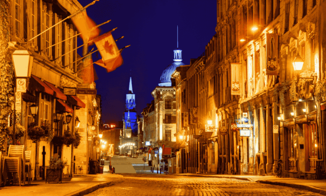 Old Montreal city street