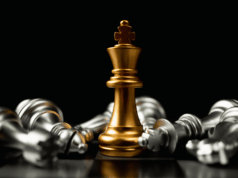 March 26 – May 7 | 2026 Cultural Governance and Leadership Series: Future-Proofing Your Organization King chess piece surrounded by other fallen chess pieces